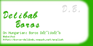 delibab boros business card